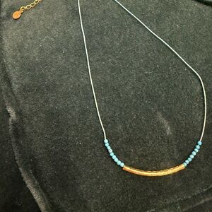 Gorjana Choker gold and turquoise Necklace